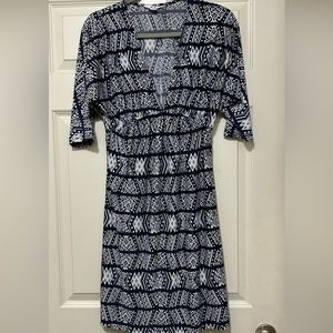 5th Love Women's Navy & White 3/4 Sleeve Dress